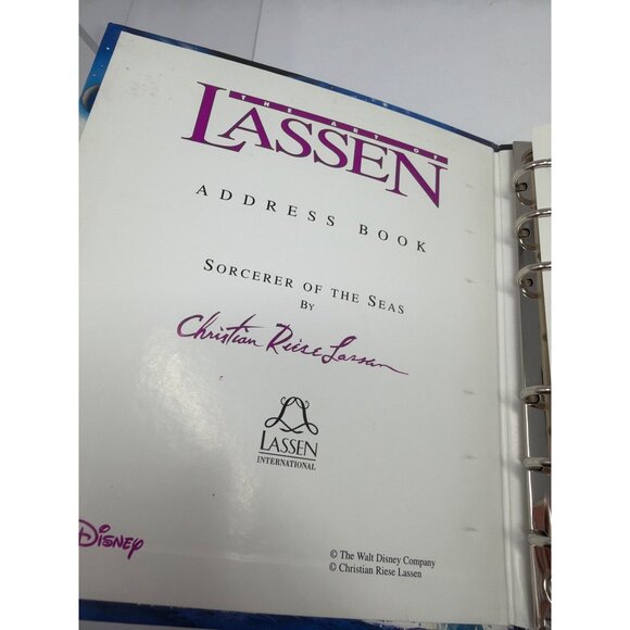 Christian Lassen Disney Sorcerer Of The Sea Address Book 6.5x5.5 Ring-Bound - Picture 3 of 6